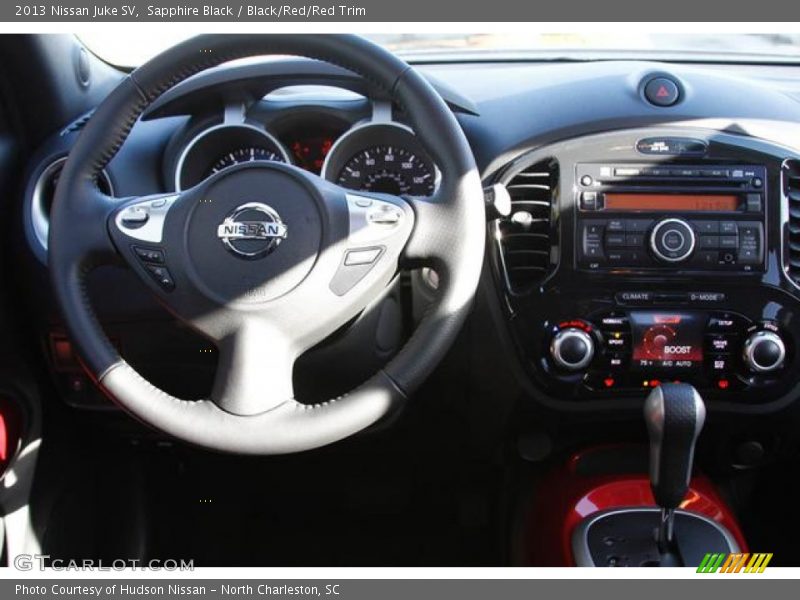 Sapphire Black / Black/Red/Red Trim 2013 Nissan Juke SV
