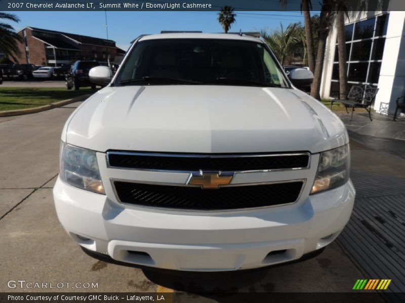 Summit White / Ebony/Light Cashmere 2007 Chevrolet Avalanche LT