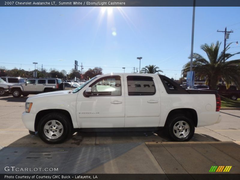 Summit White / Ebony/Light Cashmere 2007 Chevrolet Avalanche LT