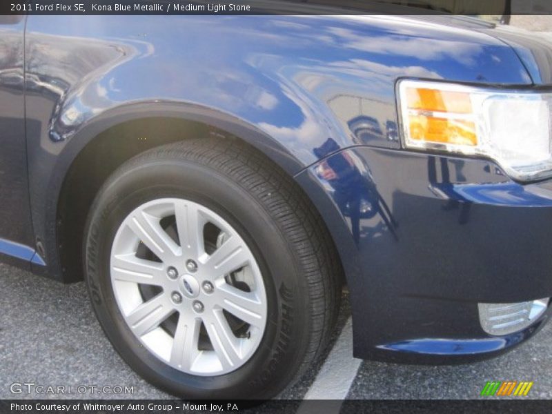 Kona Blue Metallic / Medium Light Stone 2011 Ford Flex SE