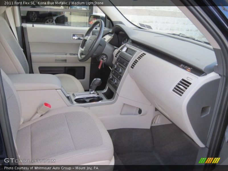 Kona Blue Metallic / Medium Light Stone 2011 Ford Flex SE