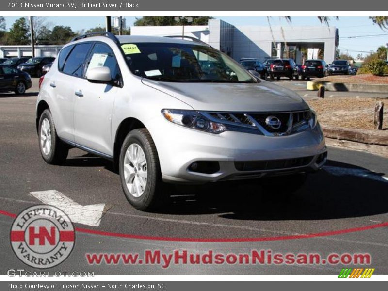 Brilliant Silver / Black 2013 Nissan Murano SV
