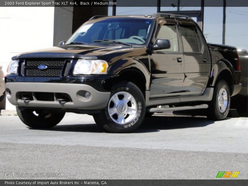 Black / Medium Flint 2003 Ford Explorer Sport Trac XLT 4x4