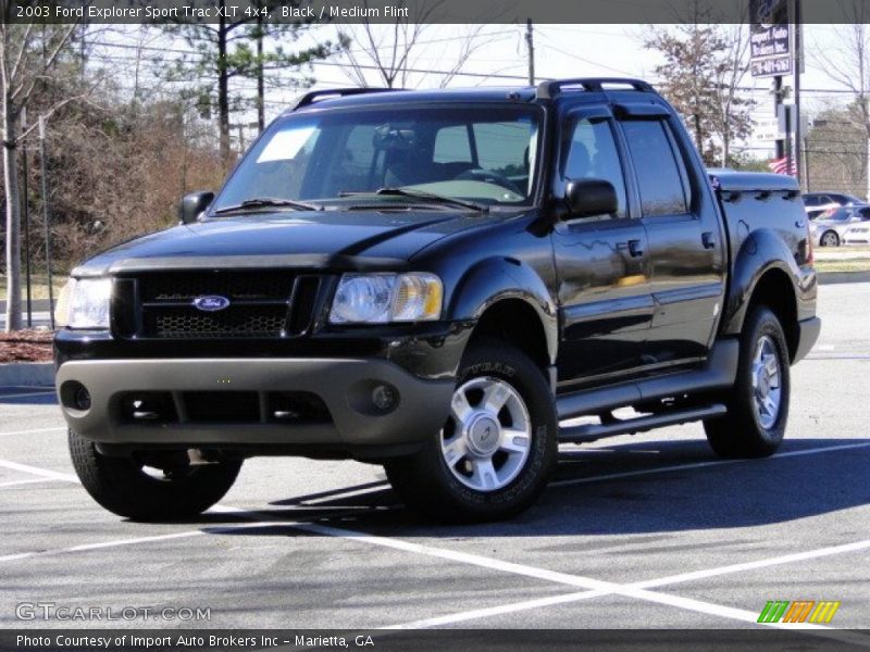 Black / Medium Flint 2003 Ford Explorer Sport Trac XLT 4x4