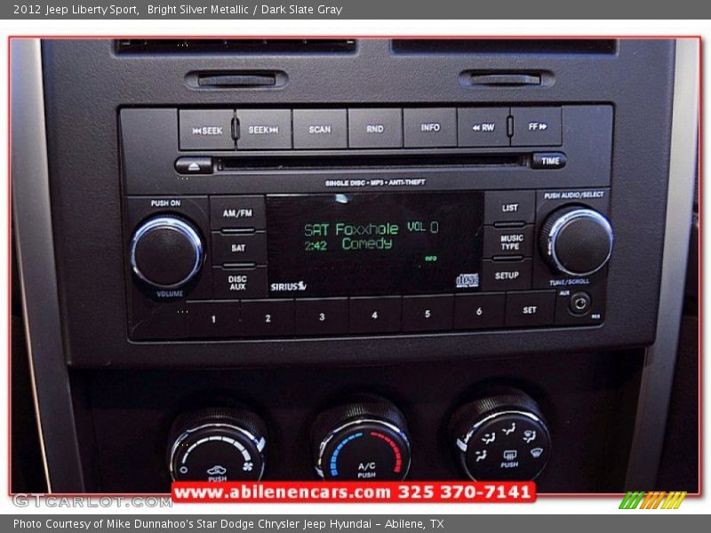 Bright Silver Metallic / Dark Slate Gray 2012 Jeep Liberty Sport