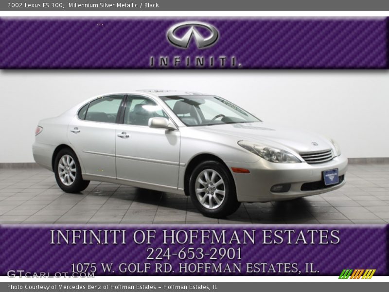 Millennium Silver Metallic / Black 2002 Lexus ES 300