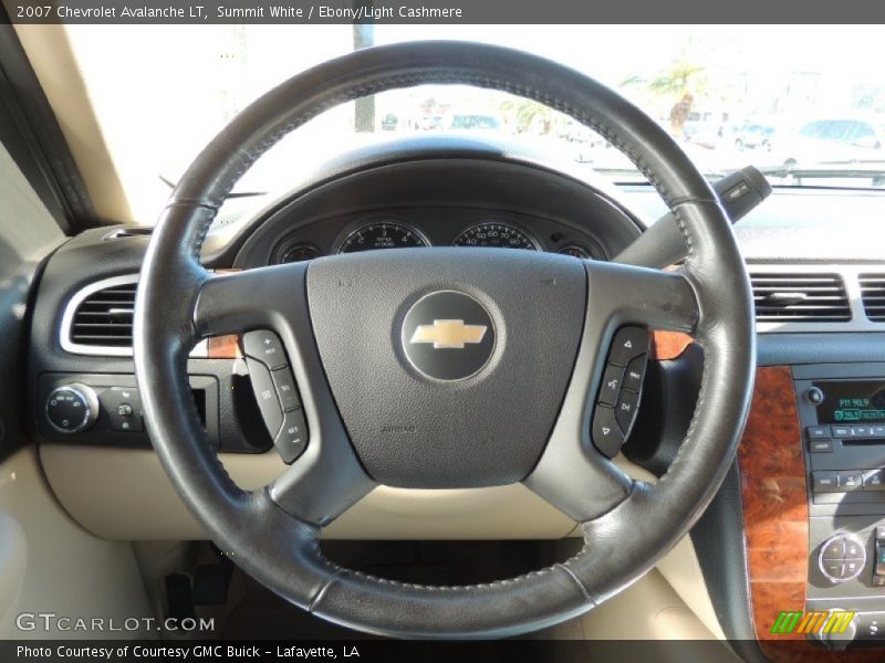 Summit White / Ebony/Light Cashmere 2007 Chevrolet Avalanche LT