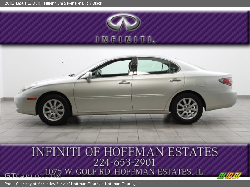 Millennium Silver Metallic / Black 2002 Lexus ES 300