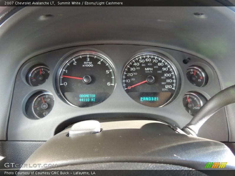 Summit White / Ebony/Light Cashmere 2007 Chevrolet Avalanche LT