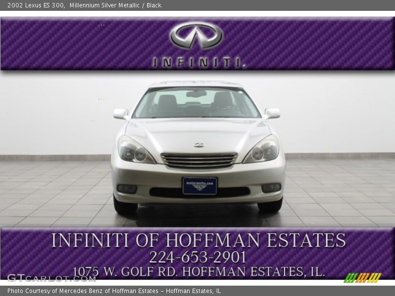 Millennium Silver Metallic / Black 2002 Lexus ES 300