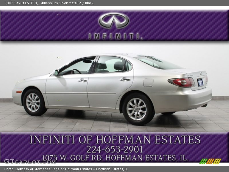 Millennium Silver Metallic / Black 2002 Lexus ES 300