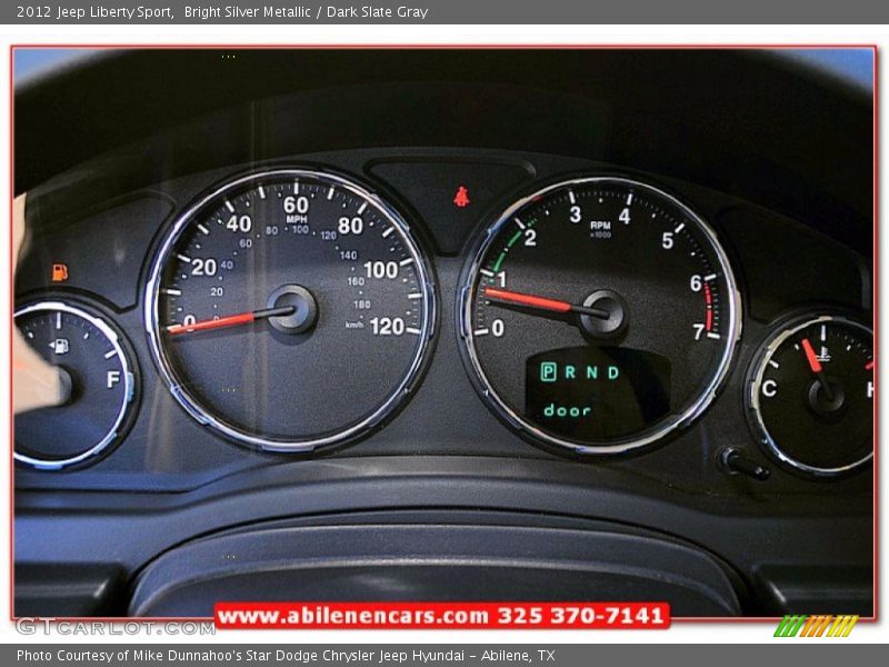 Bright Silver Metallic / Dark Slate Gray 2012 Jeep Liberty Sport