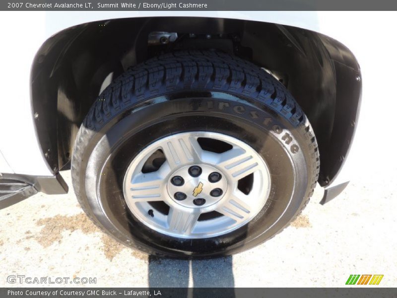 Summit White / Ebony/Light Cashmere 2007 Chevrolet Avalanche LT