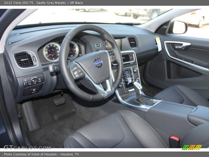 Saville Grey Metallic / Off Black 2013 Volvo S60 T5