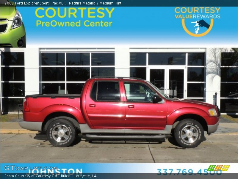 Redfire Metallic / Medium Flint 2003 Ford Explorer Sport Trac XLT