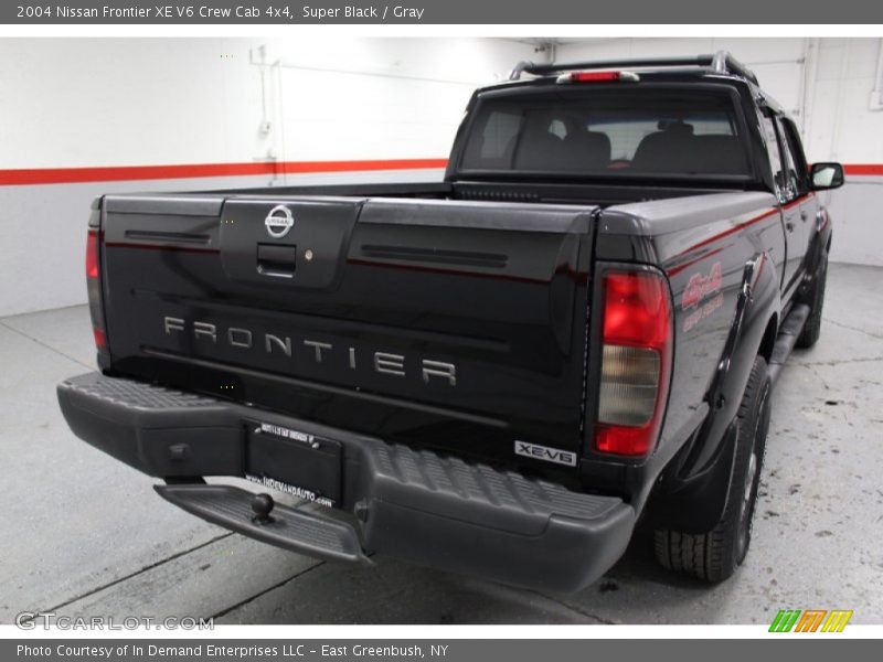 Super Black / Gray 2004 Nissan Frontier XE V6 Crew Cab 4x4