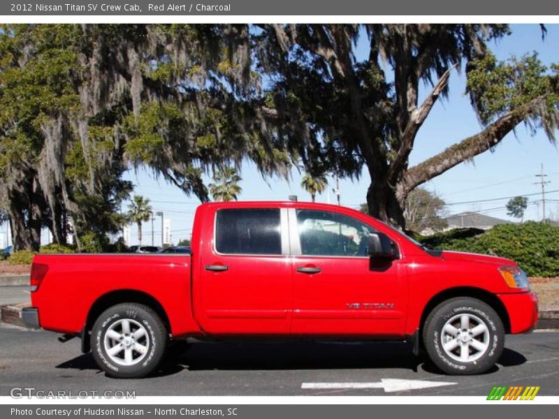 Red Alert / Charcoal 2012 Nissan Titan SV Crew Cab