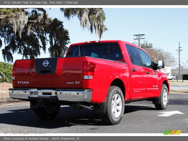 Red Alert / Charcoal 2012 Nissan Titan SV Crew Cab
