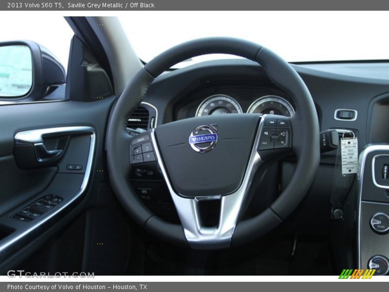 Saville Grey Metallic / Off Black 2013 Volvo S60 T5