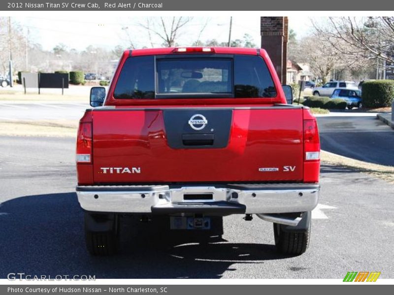 Red Alert / Charcoal 2012 Nissan Titan SV Crew Cab
