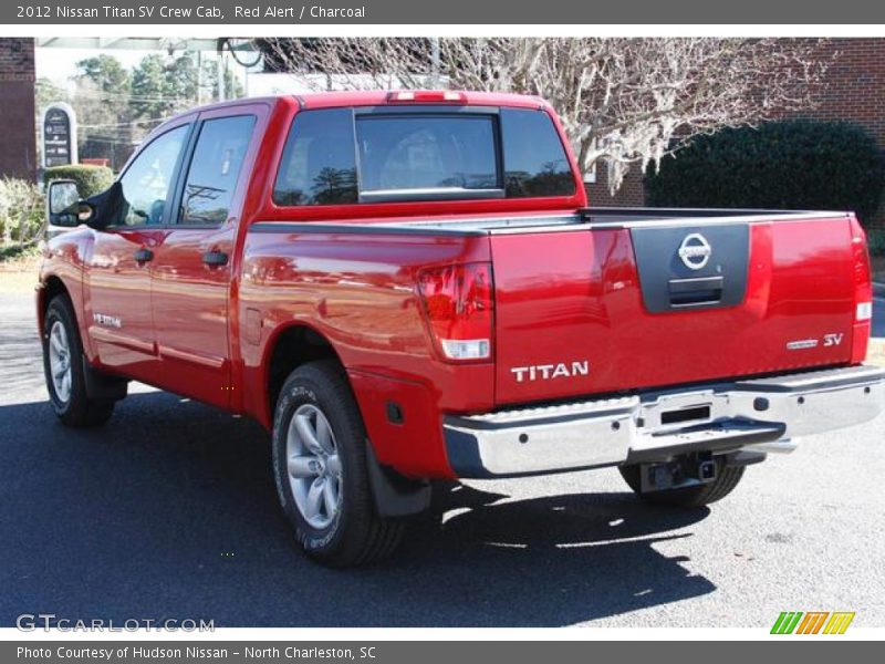 Red Alert / Charcoal 2012 Nissan Titan SV Crew Cab