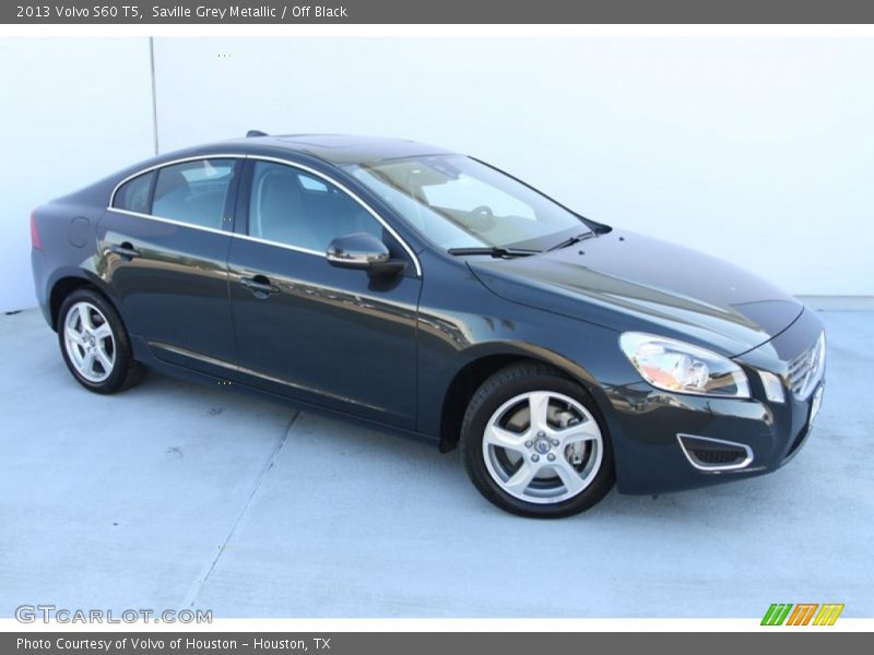 Saville Grey Metallic / Off Black 2013 Volvo S60 T5