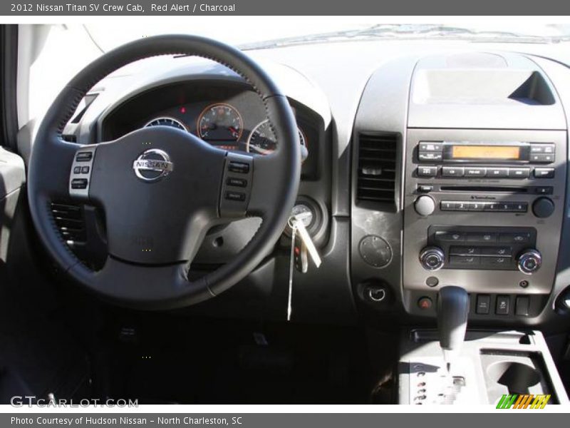 Red Alert / Charcoal 2012 Nissan Titan SV Crew Cab