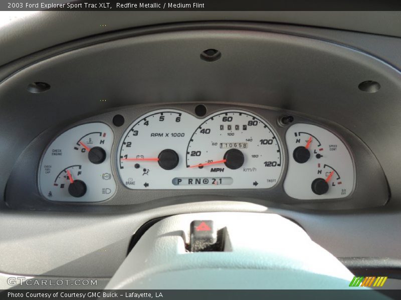 Redfire Metallic / Medium Flint 2003 Ford Explorer Sport Trac XLT