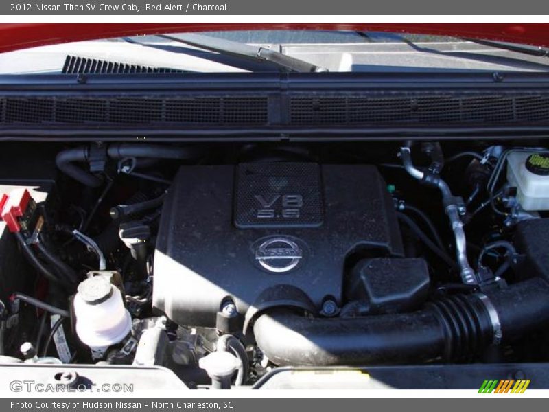 Red Alert / Charcoal 2012 Nissan Titan SV Crew Cab