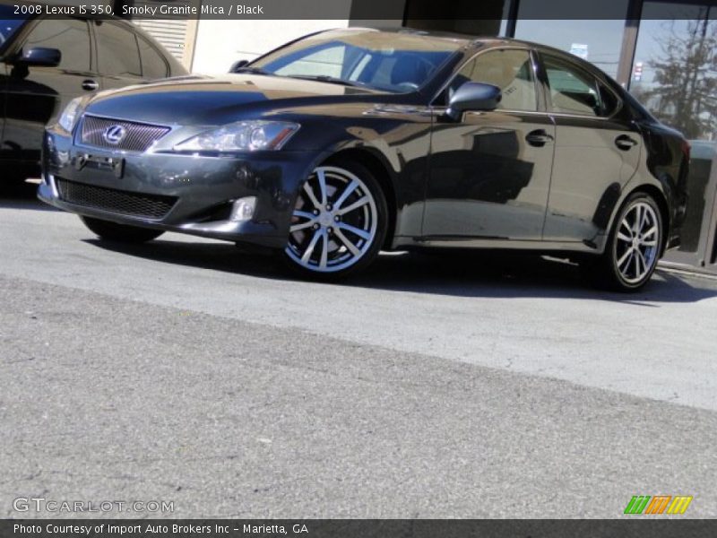 Smoky Granite Mica / Black 2008 Lexus IS 350