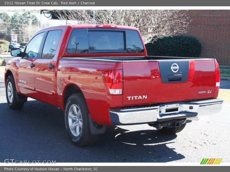 Red Alert / Charcoal 2012 Nissan Titan SV Crew Cab