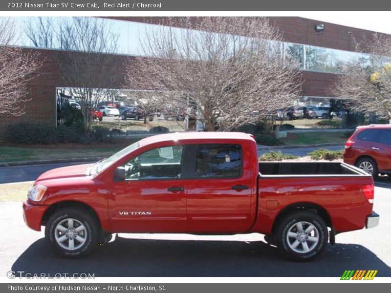 Red Alert / Charcoal 2012 Nissan Titan SV Crew Cab