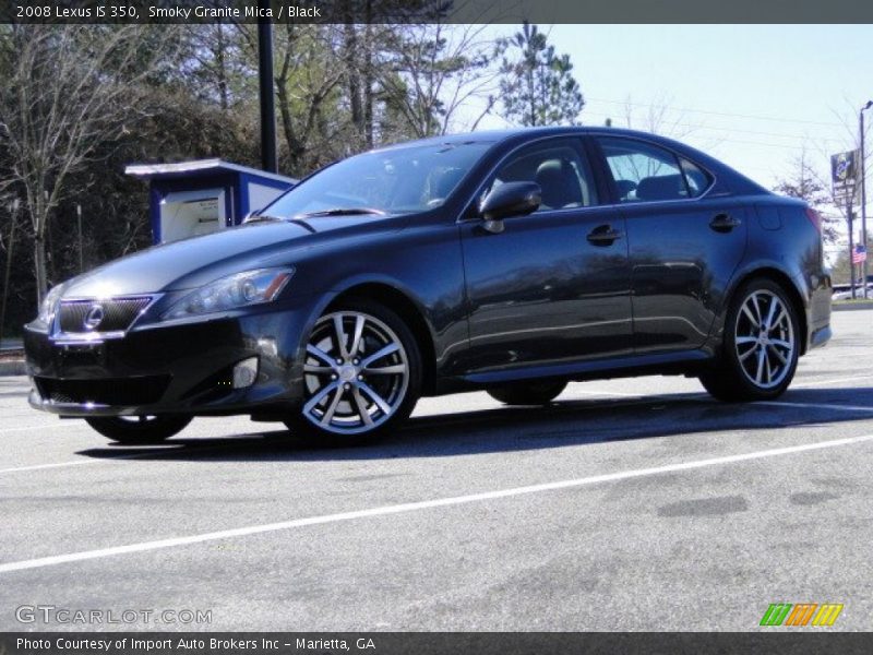 Smoky Granite Mica / Black 2008 Lexus IS 350