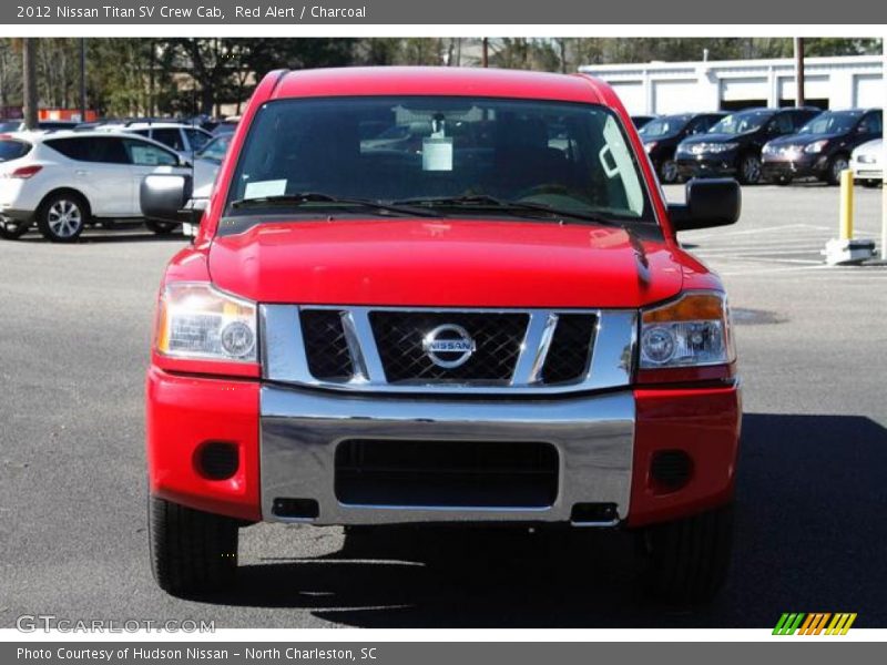 Red Alert / Charcoal 2012 Nissan Titan SV Crew Cab
