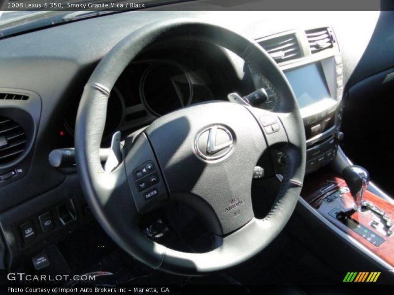 Smoky Granite Mica / Black 2008 Lexus IS 350