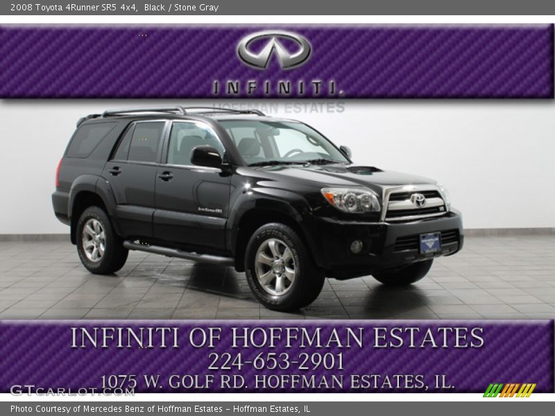 Black / Stone Gray 2008 Toyota 4Runner SR5 4x4