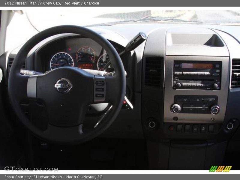 Red Alert / Charcoal 2012 Nissan Titan SV Crew Cab