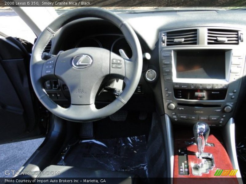 Smoky Granite Mica / Black 2008 Lexus IS 350