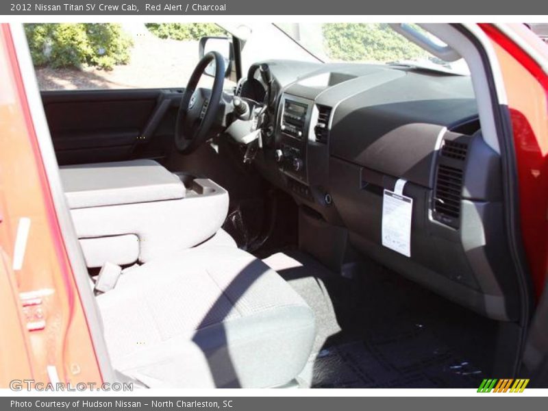 Red Alert / Charcoal 2012 Nissan Titan SV Crew Cab