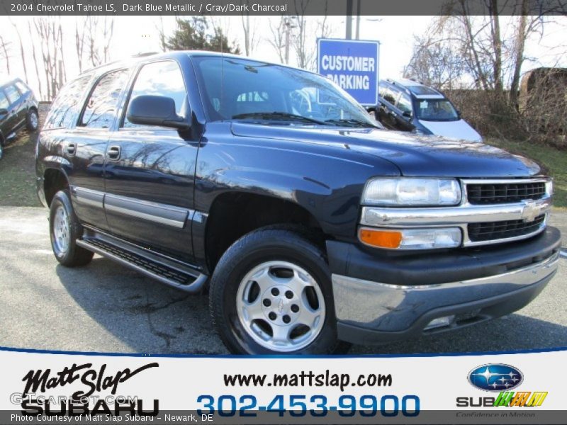 Dark Blue Metallic / Gray/Dark Charcoal 2004 Chevrolet Tahoe LS