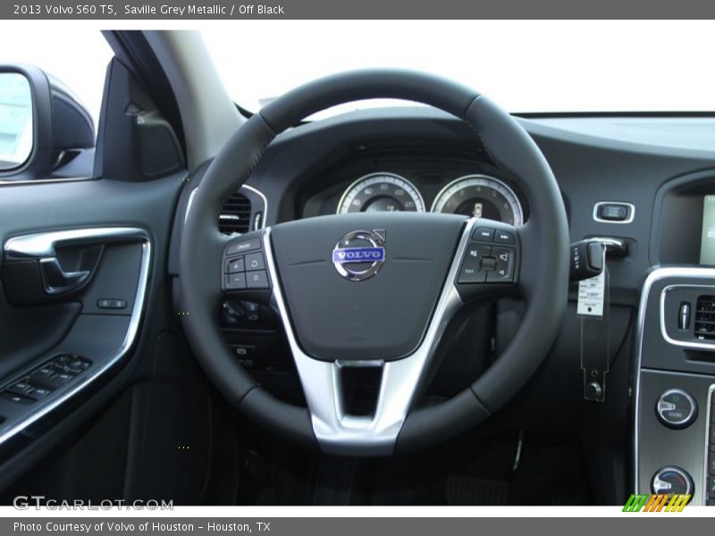 Saville Grey Metallic / Off Black 2013 Volvo S60 T5