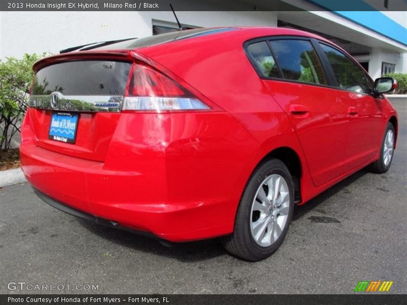 Milano Red / Black 2013 Honda Insight EX Hybrid