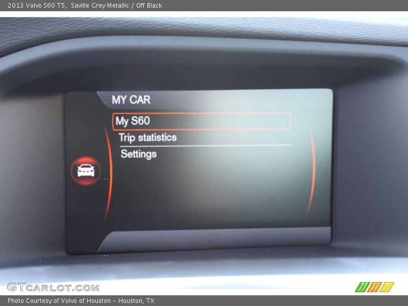 Saville Grey Metallic / Off Black 2013 Volvo S60 T5