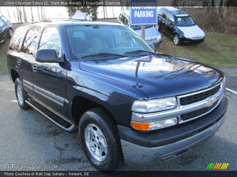 Dark Blue Metallic / Gray/Dark Charcoal 2004 Chevrolet Tahoe LS