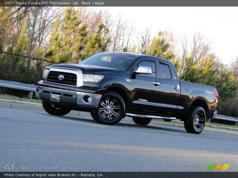 Black / Beige 2007 Toyota Tundra SR5 TRD Double Cab