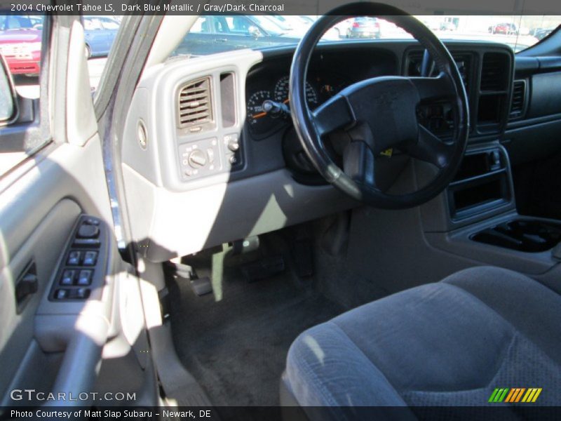 Dark Blue Metallic / Gray/Dark Charcoal 2004 Chevrolet Tahoe LS