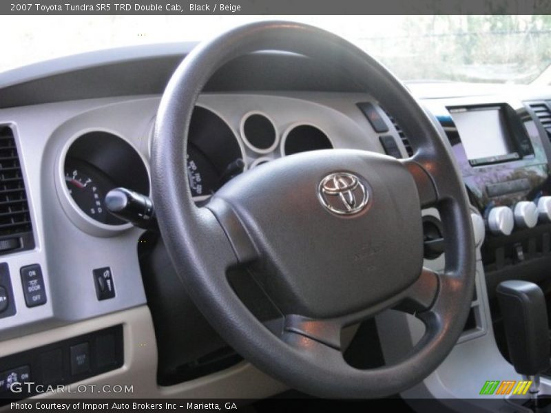 Black / Beige 2007 Toyota Tundra SR5 TRD Double Cab