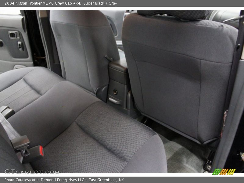 Super Black / Gray 2004 Nissan Frontier XE V6 Crew Cab 4x4