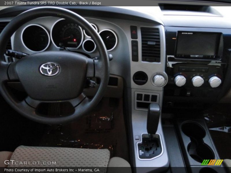 Black / Beige 2007 Toyota Tundra SR5 TRD Double Cab