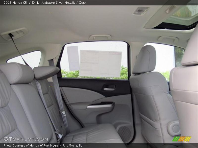 Alabaster Silver Metallic / Gray 2013 Honda CR-V EX-L